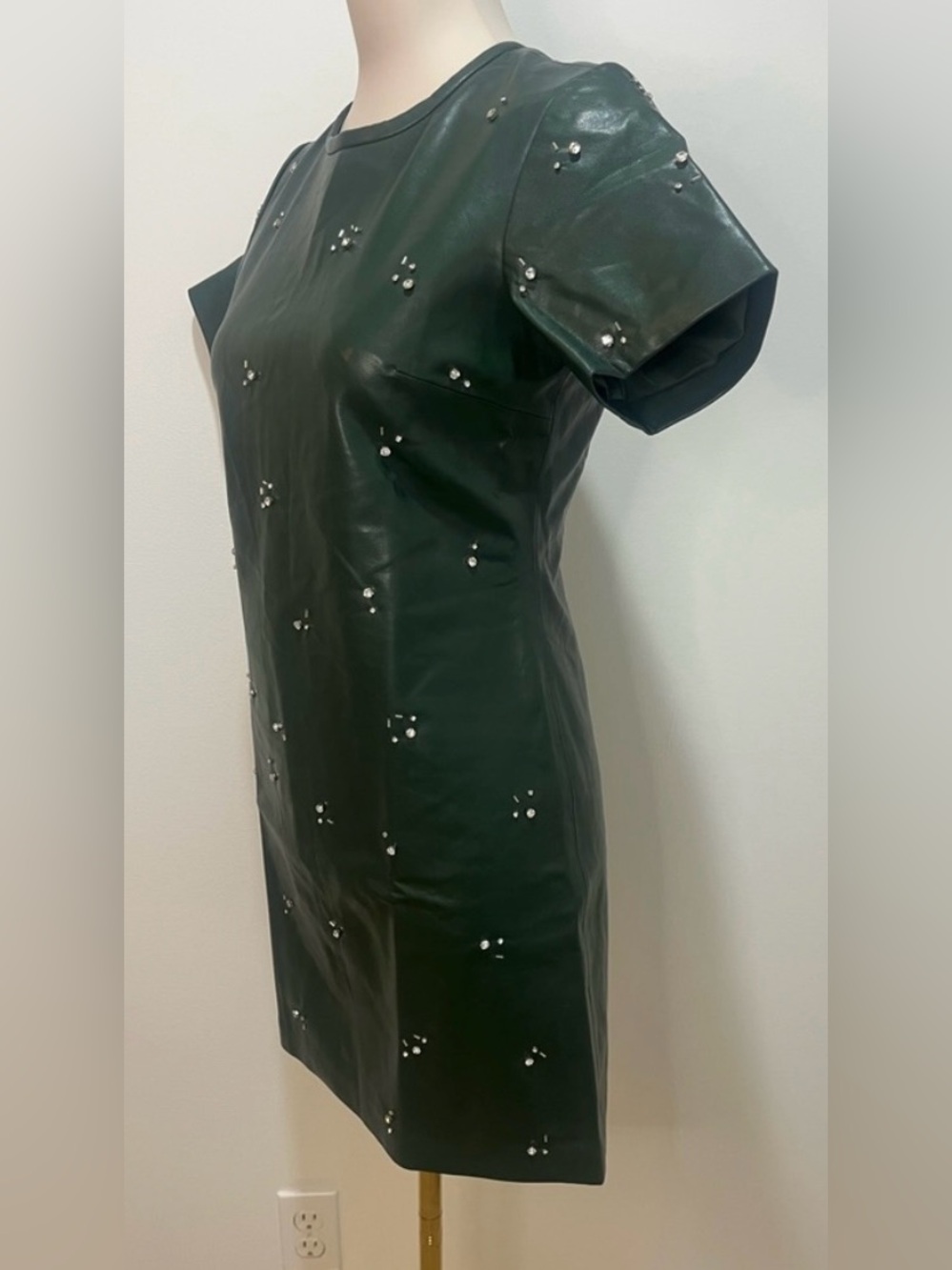 J.Crew Collection mini dress in embellished faux leather - Picture 7 of 9